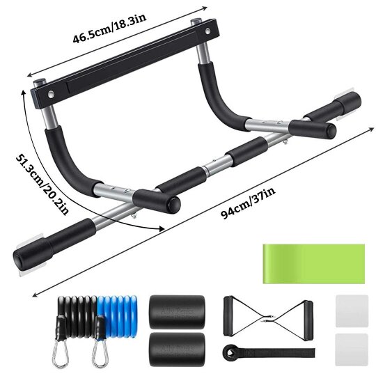 Havendro Gym Chin Up Pull Up Bar Fitness Exercise Home Door Sit Up Strength Body Workout
