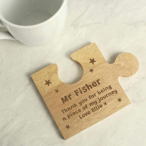 Personalised Jigsaw Piece - alternative angle
