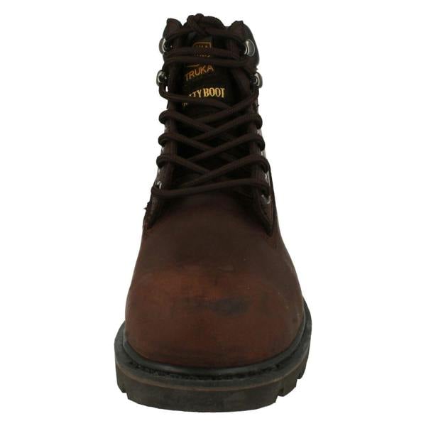 Truka Unisex Truka Lace Up Steel Toe Cap Boots WL02