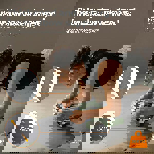 Centra Ab Roller with Auto Rebound Elbow & Knee Support LCD Timer Core Trainer