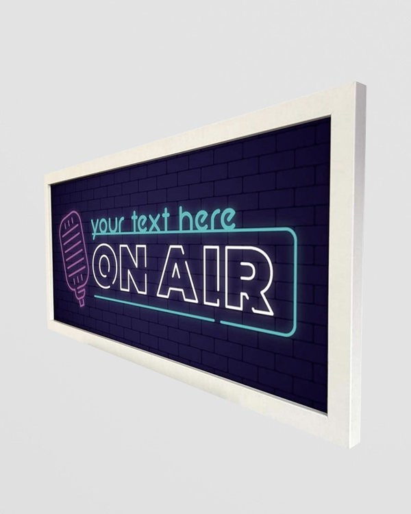 Personalised Wall Art Print - On Air Studio Sign for Creators