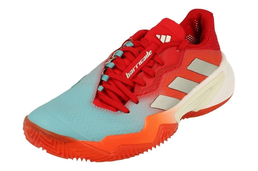 Adidas Barricade Clay Womens Tennis Shoes Trainers HQ8427 - Red White Silver Hq8427 - Photo 0