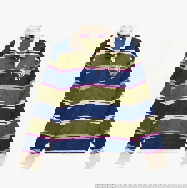 Joules LARA SLUB Womens Rugby Shirt Green