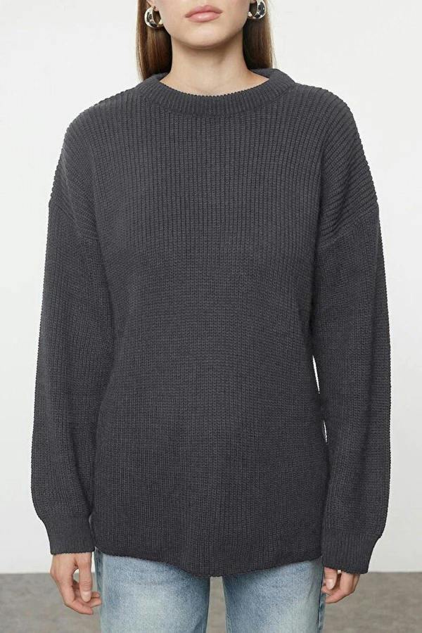 WOVCOR Ribbed Soft Textured Knit Sweater
