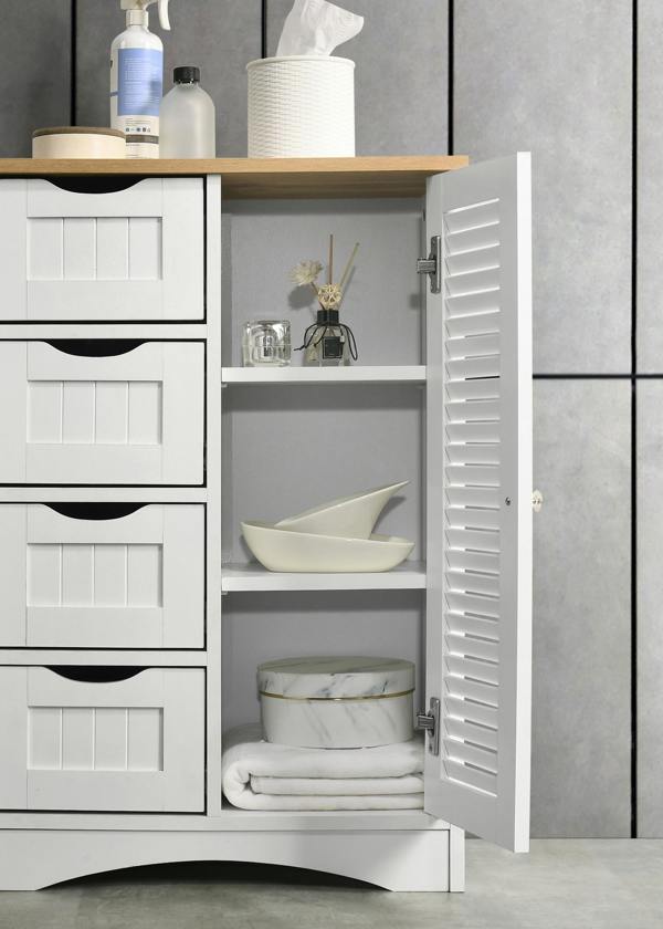 Timber Art Design Modern Freestanding Bathroom Storage Cabinet Unit