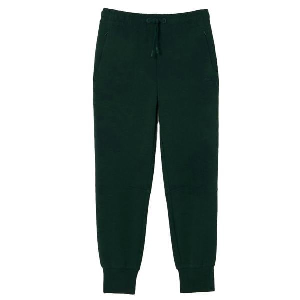 Lacoste Womens/Ladies Organic Cotton Jersey Sweatpants - Green - 