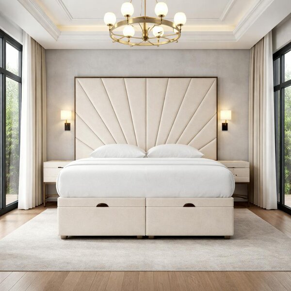 Great British Beds Mercer Divan Ottoman with Contrast Piping
