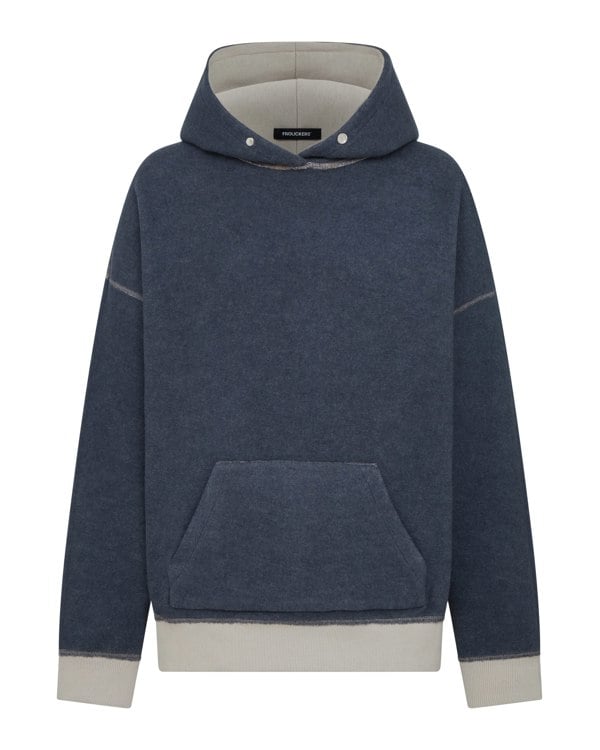 Frolickers Reversible Unisex Hoodie - Pebble / Charcoal