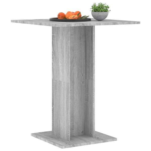 Berkfield Bistro Table Grey Sonoma 60x60x75 cm Engineered Wood