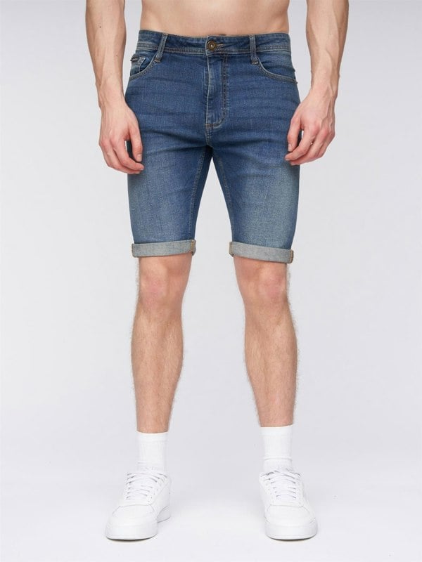 Henleys Flex Denim Shorts Stone Wash