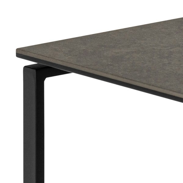 Furniture To Go Katrine Square Coffee Table Set in Ceramic Black