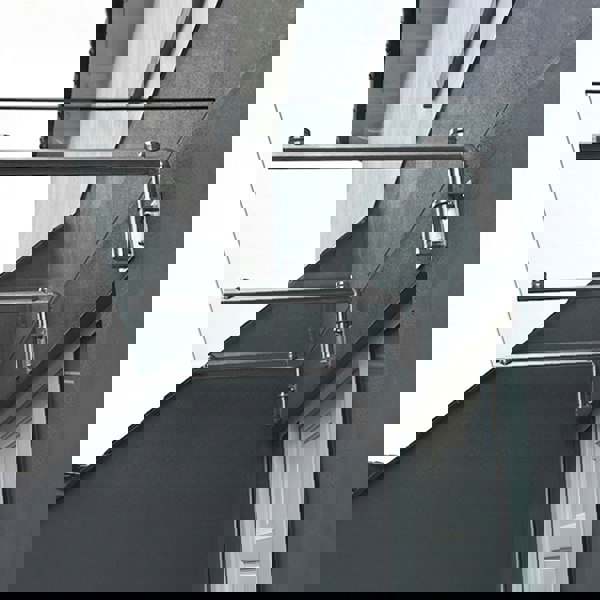Monstershop Glass Door Canopy & Brackets - 180cm W x 80cm D