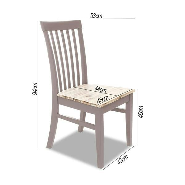 Statement Furniture Florence Wooden Dining Chair with Acacia Wood Seat