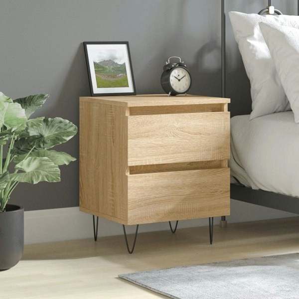 Berkfield Bedside Cabinet Sonoma Oak 40x35x50 cm Engineered Wood