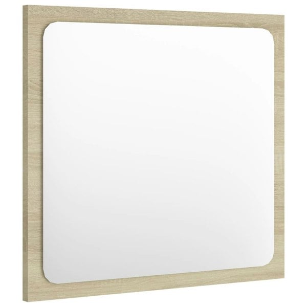 Berkfield Bathroom Mirror Sonoma Oak 40x1.5x37 cm Engineered Wood