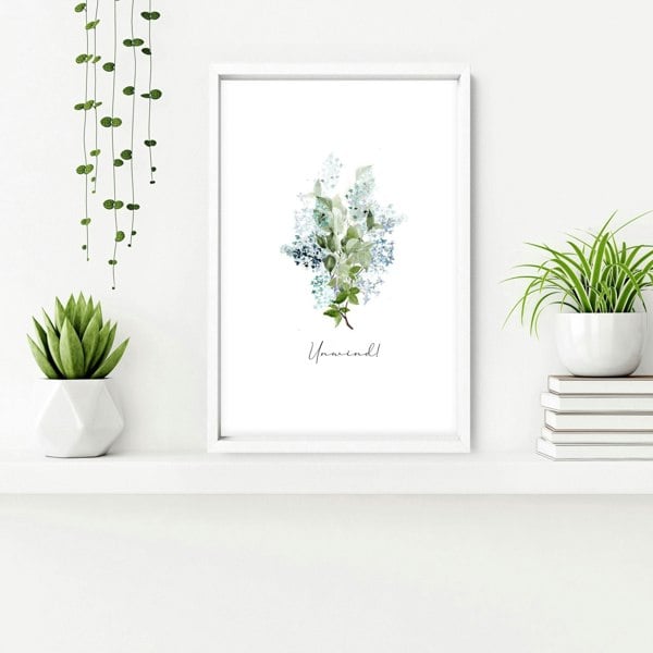 Flowers print | Set of 3 wall art for the Bathroom