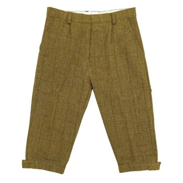 Game Men's Ascot Derby Tweed Breeks front view with single pleated design, belt loops and traditional shooting style.