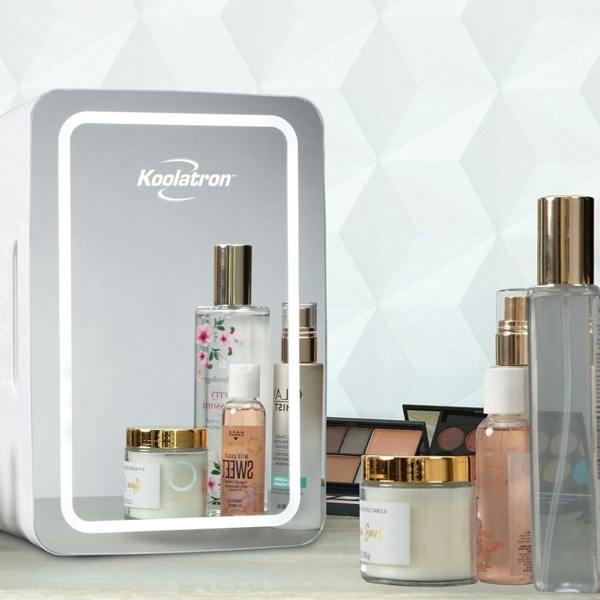 Koolatron 6L Beauty Fridge Skincare Cosmetic Mini Fridge for Bedroom Silver