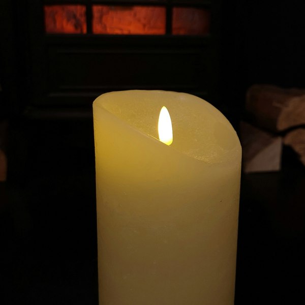 Samuel Alexander 23x9cm Christmas Warm White Flickerbright Candle with Timer