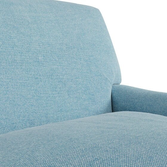 Wyld Haus Bambola Retro Soft Blue Chenille Cushioned Armchair