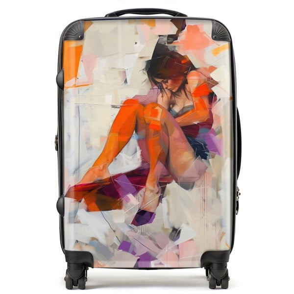 Warren Reed Poised In Reflection Suitcase