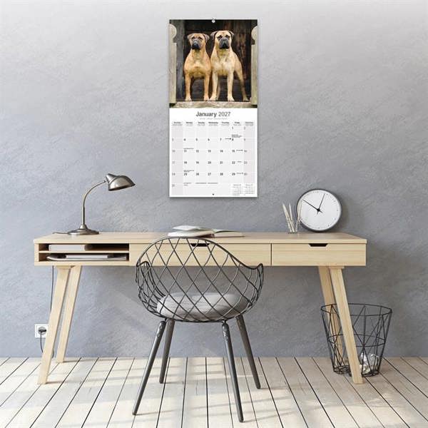 Bullmastiff Calendar 2027, Wall Calendars, Month To View, Dogs, Gift
