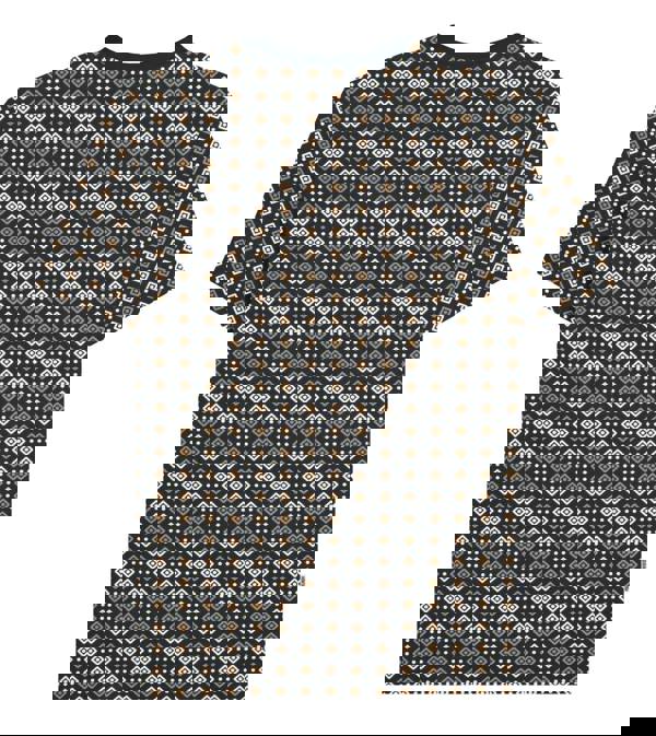 Lambretta Mens All Over Geometric Smart Classic Retro T-Shirt