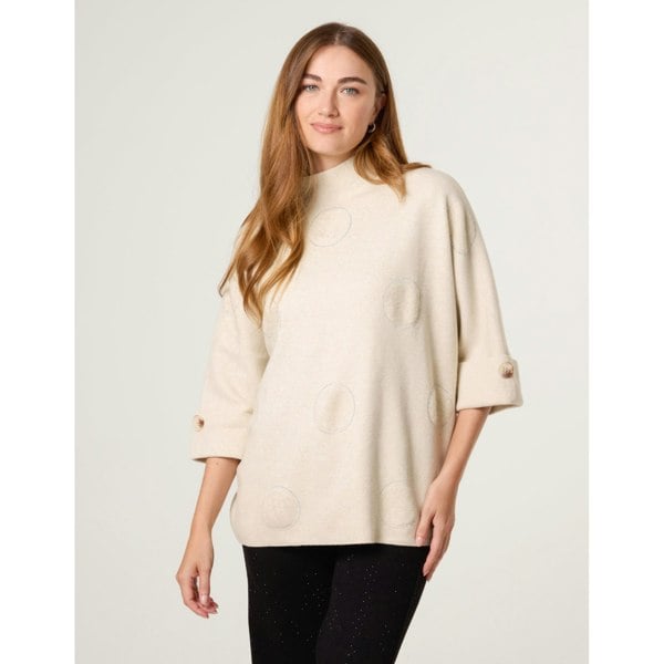 Blue Vanilla Circle Rhinestone Jumper