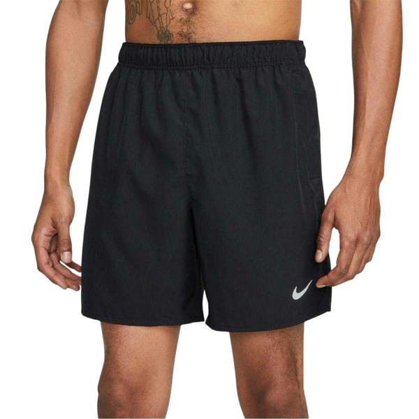 Nike Mens Challenger Lightweight Relaxed Fit Shorts - Black/Reflective Silver - 