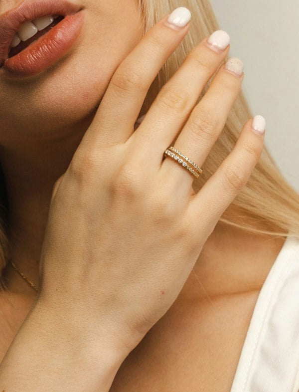 Illuminess™ Sterling Silver Combi Stack Ring image 6