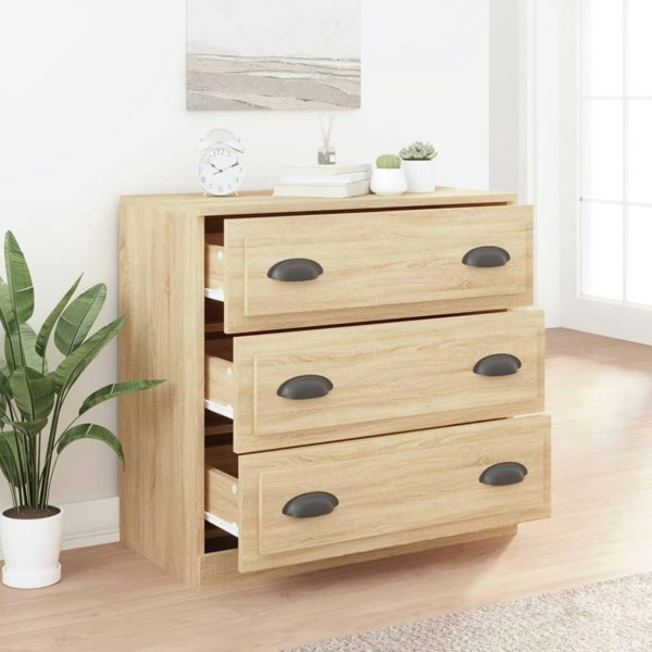 Berkfield Sideboard Sonoma Oak 70x35.5x67.5 cm Engineered Wood