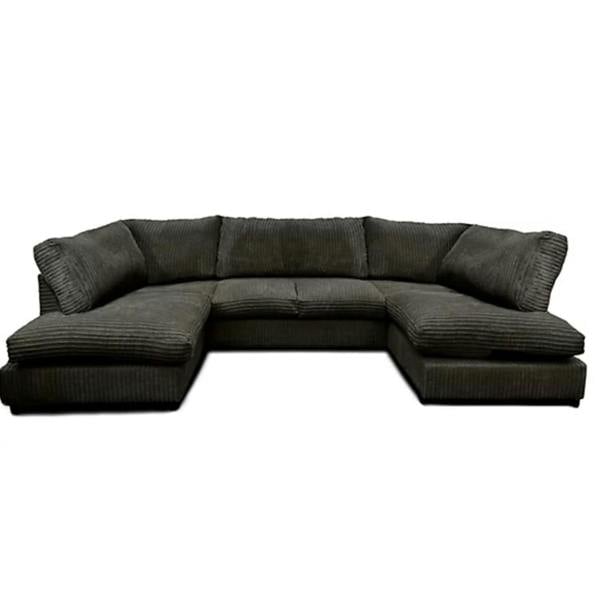 Snug Furniture Preston U Shaped Jumbo Cord Full Back Corner Sofa