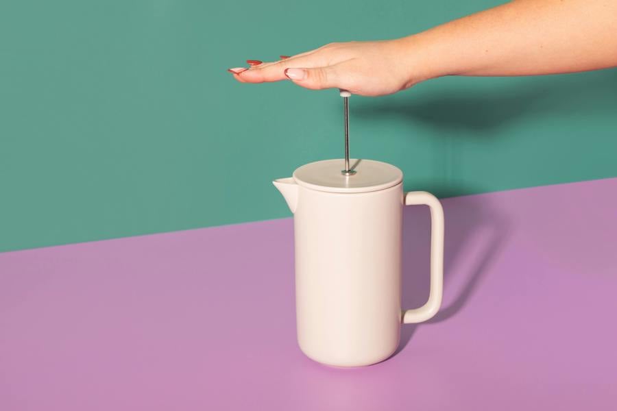 La Cafetière Arezzo 8 Cup Cafetière, Latte, 1L