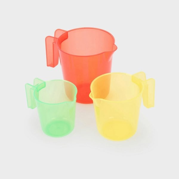 tickit Translucent Colour Nesting Jugs - Pack of 3