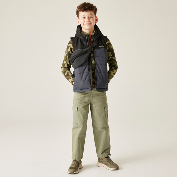 Regatta Childrens/Kids Lofthouse Body Warmer - Black/Seal Grey