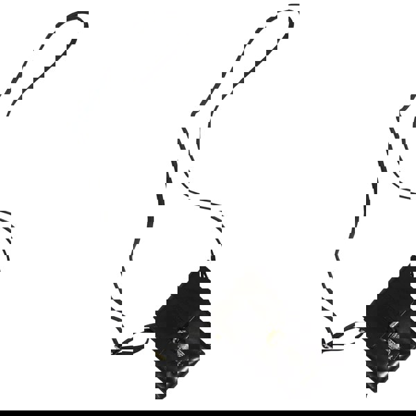 Assots London 'PETRA' Black Polished VT Real Leather Mobile Phone Crossbody Bag