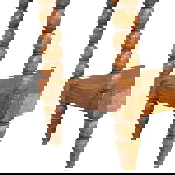 Artisan Furniture Solid Wood Leather Spindle Bench