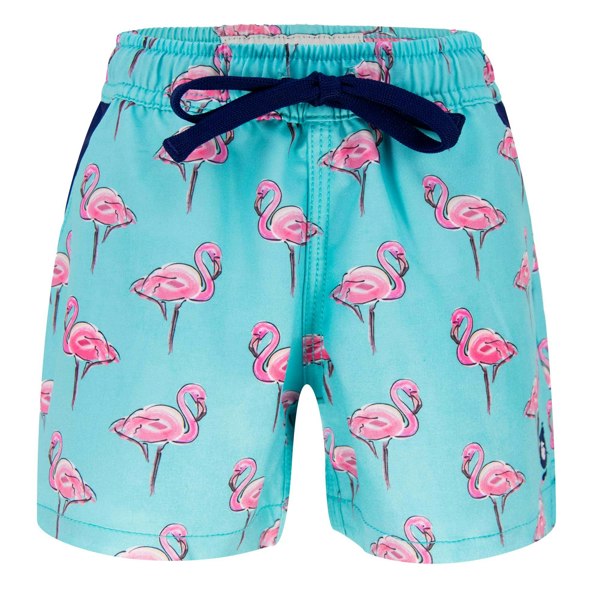 Randy Cow Flamingos - Kid's Swim Shorts