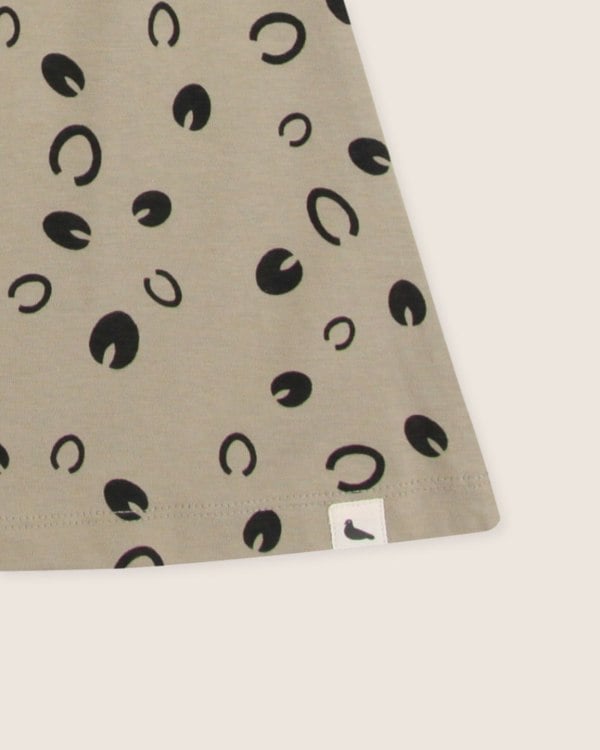 Gots certifed Grey Equestrian Print Dress - image 5