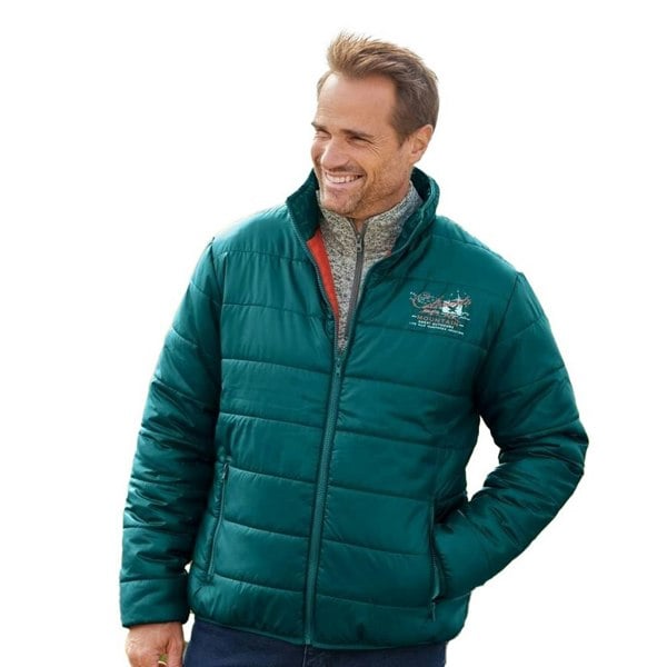 Atlas For Men Mens Two Tone Water Repellent Puffer Jacket - Green