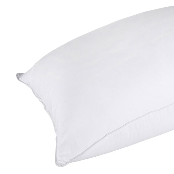 HOMESCAPES Anti Bacterial Pillow Super Microfibre Extra Fill, 48 x 74 cm