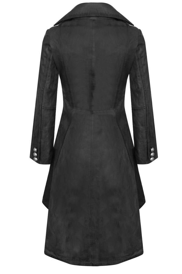 Infinity Leather Womens Gothic Victorian Coat-Accra