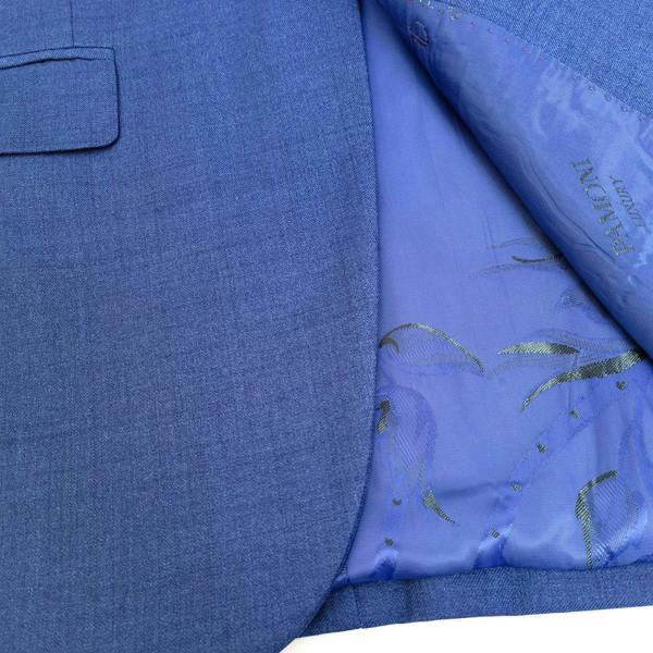 Blue 3-Piece Tuxedo With Wide Shawl Lapel