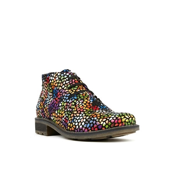 Embassy London Laviva - Pop Art - Women's round toe wide fitted leather ankle boot