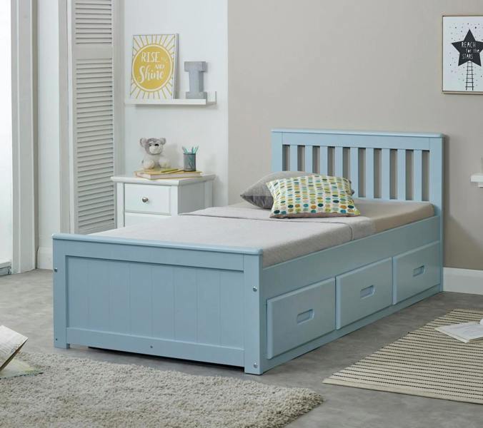 Mission Single Bed Blue
