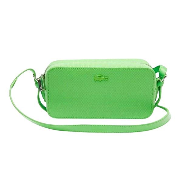 Lacoste Womens/Ladies Chantaco Cow Leather Shoulder Bag - Green - 