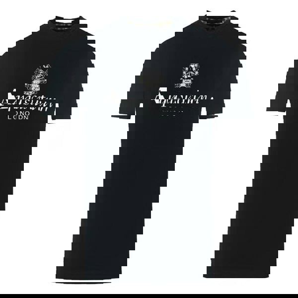 Aquascutum Mens Active Big Logo T-Shirt - Black