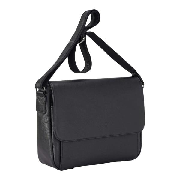Infinity Leather Genuine Leather Laptop Bag Travel Work Messenger Satchel - Camden