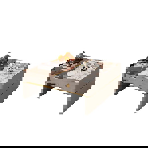 Coz Regid Square Coffee Table With TV Stand-Weilai Concept-Weilai Concept