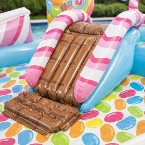 Intex Candy Zone Kids Inflatable Water Play Centre with Slide & Sprinkler
